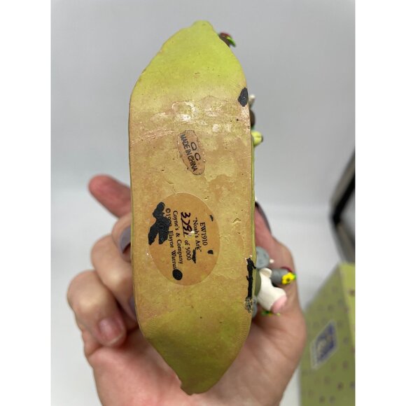 1999 Elayne Watrus Noah’s Ark Clay Sculpture Original Box - Picture 11 of 15